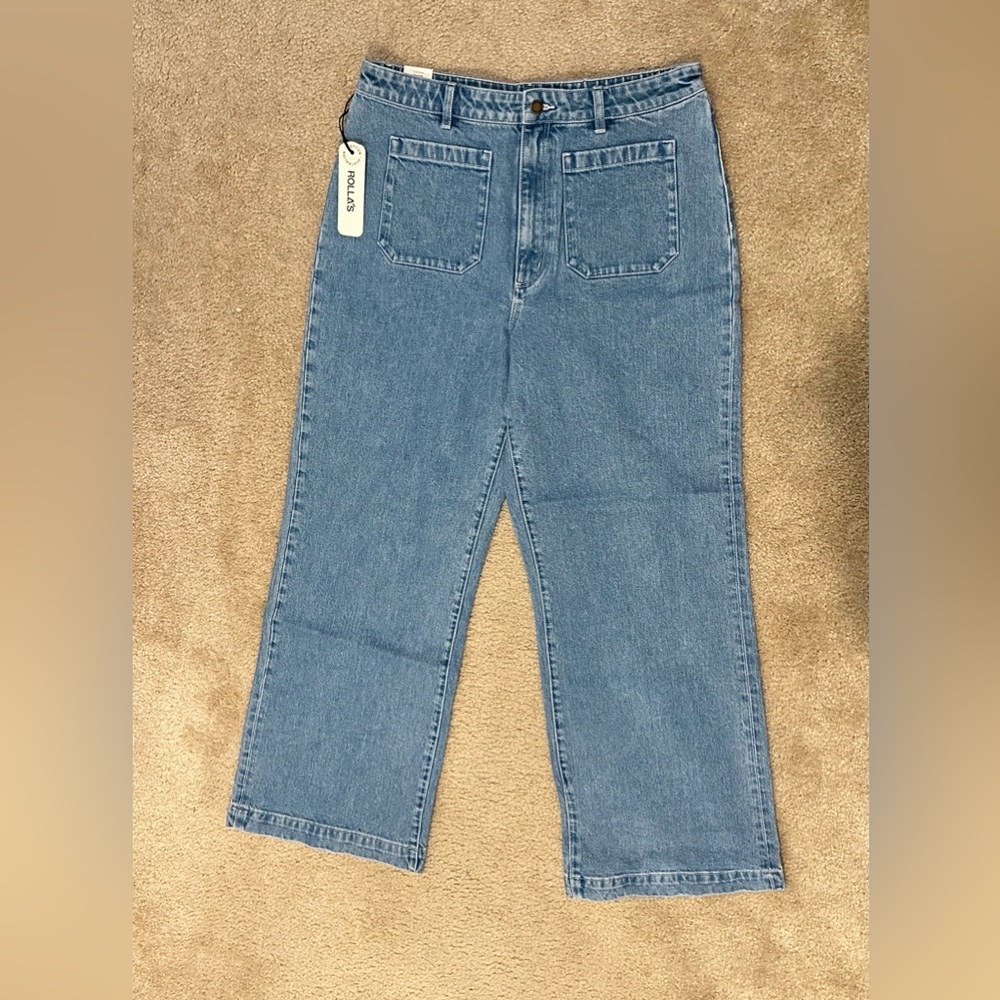 Rollas Sailor Jean Long Wide-Leg Denim